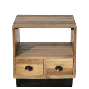 45x50x45 Nachttisch Aus Recyclingholz – Dulcinus 10